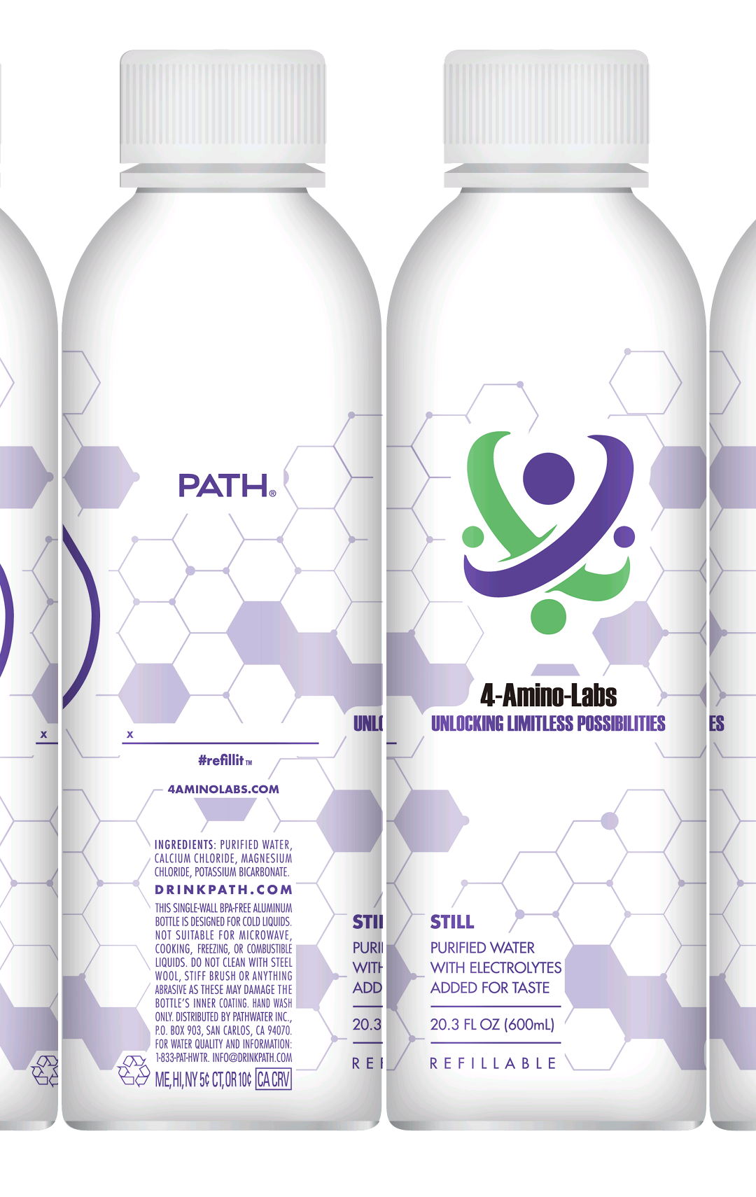 Limited Edition- PATH & 4-Amino-Labs Still Bottled Water