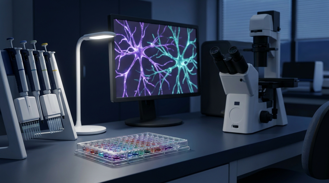 Cell-signaling assay workstation used to study oxytocin receptor pathways