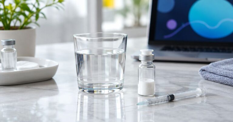 Can peptides be reconstituted with regular water?