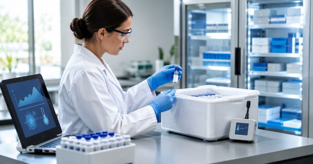 Peptide cold-chain storage: temperature control and documentation